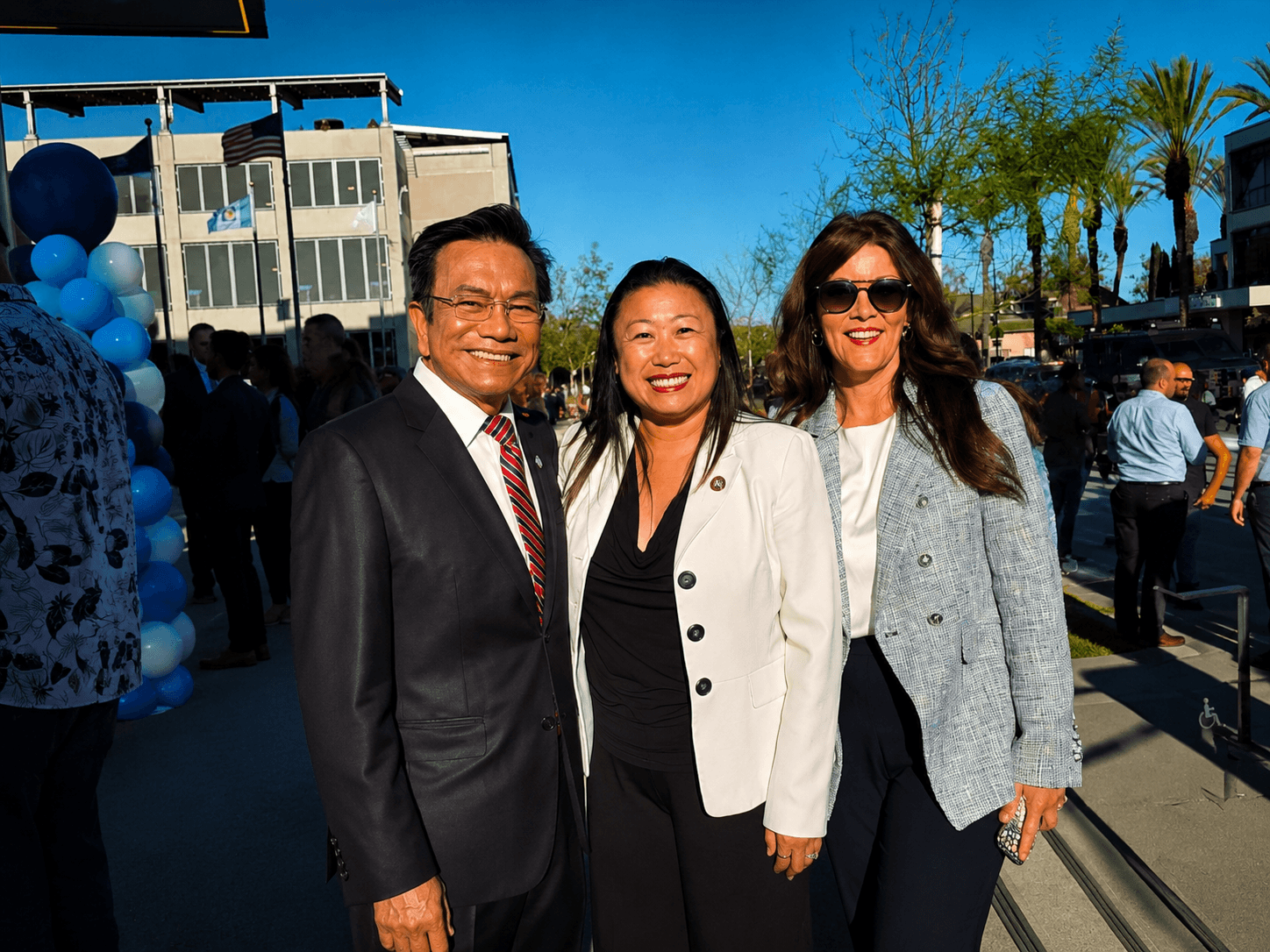 Phat Bui with community leaders at a local event